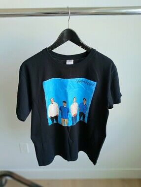 Vintage 2000s Weezer Band Photo Print T-Shirt Anvil Tag Mens Size Medium